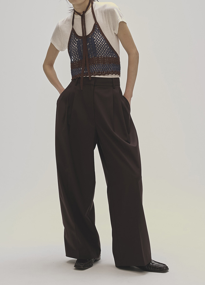 鉤針編織針織短版背心